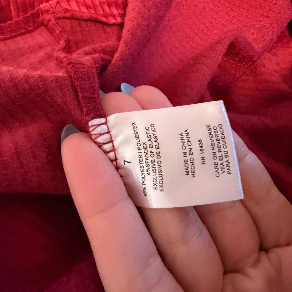 Tahari Girls' Red velvet Dress